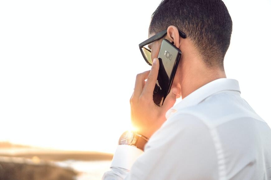 Man talking on the phone