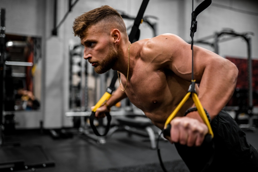 opening a gym, man working out