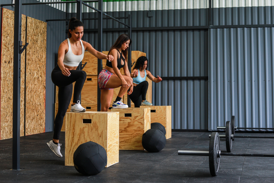 women working out at the gym