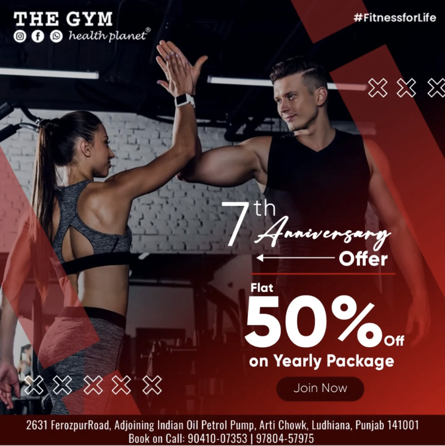 gym anniversary social media post