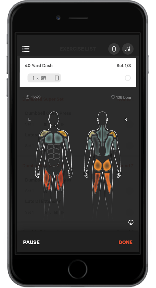 Athos body stats after work out