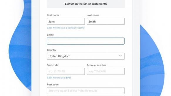Perfect Gym customer centric payment screenshot of gocardless direct debit set up