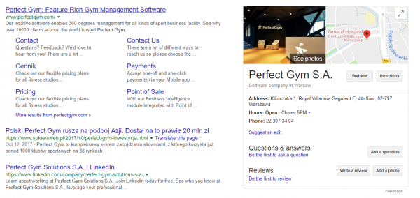 google my business for fitness clubs