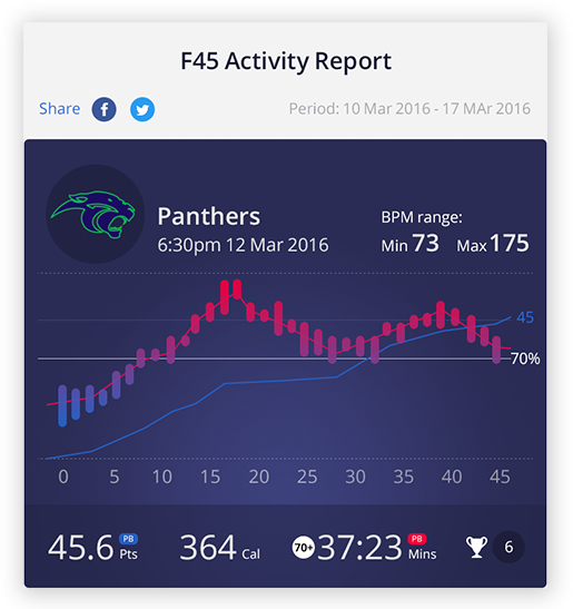 LionHeart fitness stats